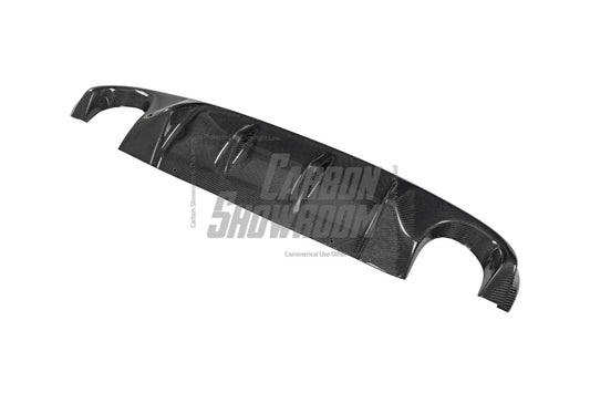 Infiniti Q50 Red Sport 400 Luxe Sensory Signature Premium Pure 2014 2015 2016 2017 with Aftermarket Parts - Japanese Version (Lower Layer) Rear Diffuser Carbon Fiber from Aero Republic
