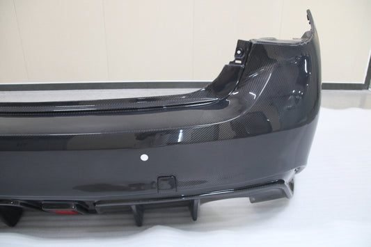 Aero Republic Rear Bumper for Infiniti Q50 Red Sport 400 Luxe Sensory Signature Premium Pure 2014-2024 Carbon Fiber