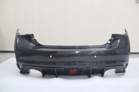 Aero Republic Rear Bumper for Infiniti Q50 Red Sport 400 Luxe Sensory Signature Premium Pure 2014-2024 Carbon Fiber