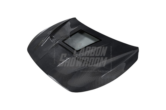 Infiniti Q60 Red Sport 400 Premium Luxe Sport Pure 2017 2018 2019 2020 2021 2022 with Aftermarket Parts - Type B Hood Carbon Fiber from Aero Republic