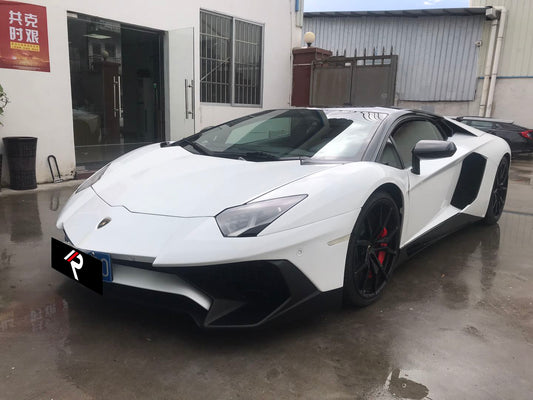Lamborghini Aventador Base LP700 LP720 S LP740 SV LP750 Ultimate LP780 SVJ LP770 2012 2013 2014 2015 2016 2017 2018 2019 2020 2021 2022 2023 2024 with Aftermarket Parts - 1:1 OEM SV Style Front Bumper Carbon Fiber / FRP from Aero Republic