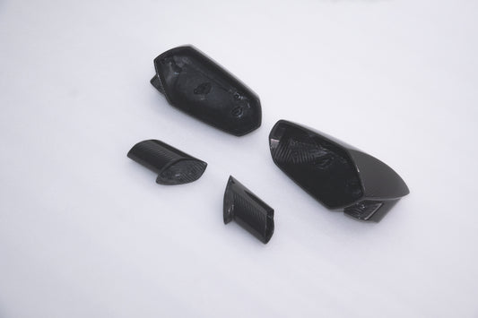 Lamborghini Aventador LP700 LP720 LP750 SVJ SV with Aftermarket Parts - OEM Upgrade Mirror Caps Pre-preg Carbon Fiber from Aero Republic