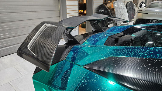 Lamborghini Aventador Base LP700 LP720 S LP740 LP750 Ultimate LP780 2012 2013 2014 2015 2016 2017 2018 2019 2020 2021 2022 2023 with Aftermarket Parts - Rear Wing Carbon Fiber / FRP from Aero Republic