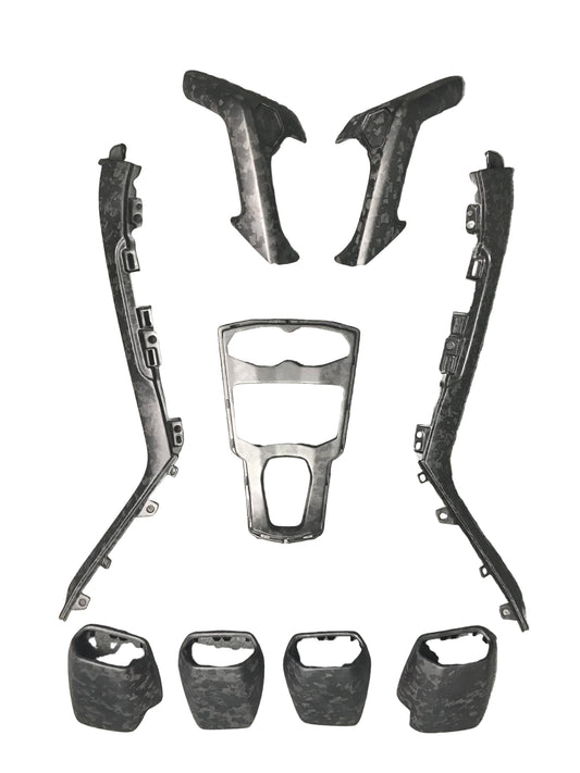 Lamborghini Huracan LP580 LP610 Evo RWD AWD Tecnica Performante 2015 2016 2017 2018 2019 2020 2021 2022 2023 2024 with Aftermarket Parts - Console Panel Cover Carbon Fiber from Aero Republic