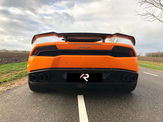 Lamborghini Huracan LP580 LP610 Evo RWD AWD Tecnica Performante 2015 2016 2017 2018 2019 2020 2021 2022 2023 2024 with Aftermarket Parts - Rear Wing Carbon Fiber from Aero Republic