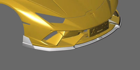 Lamborghini Huracan Performante 2018 2019 with Aftermarket Parts - Vor Style Front Lip Pre-preg Carbon Fiber / FRP from Aero Republic