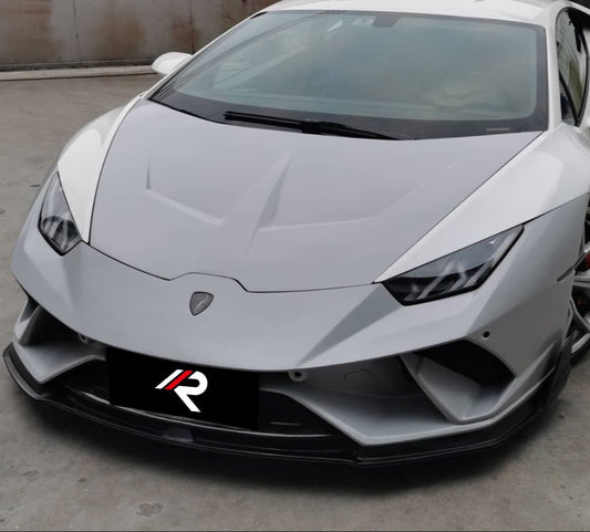 Lamborghini Huracan Performante 2018 2019 with Aftermarket Parts - Vor Style Front Lip Pre-preg Carbon Fiber / FRP from Aero Republic