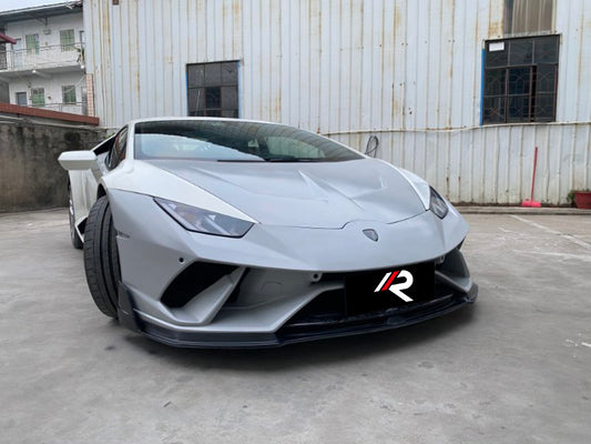 Lamborghini Huracan Performante 2018 2019 with Aftermarket Parts - Vor Style Front Lip Pre-preg Carbon Fiber / FRP from Aero Republic