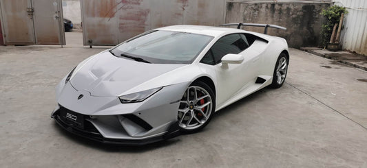 Lamborghini Huracan Performante 2018 2019 with Aftermarket Parts - Vor Style Front Lip Pre-preg Carbon Fiber / FRP from Aero Republic