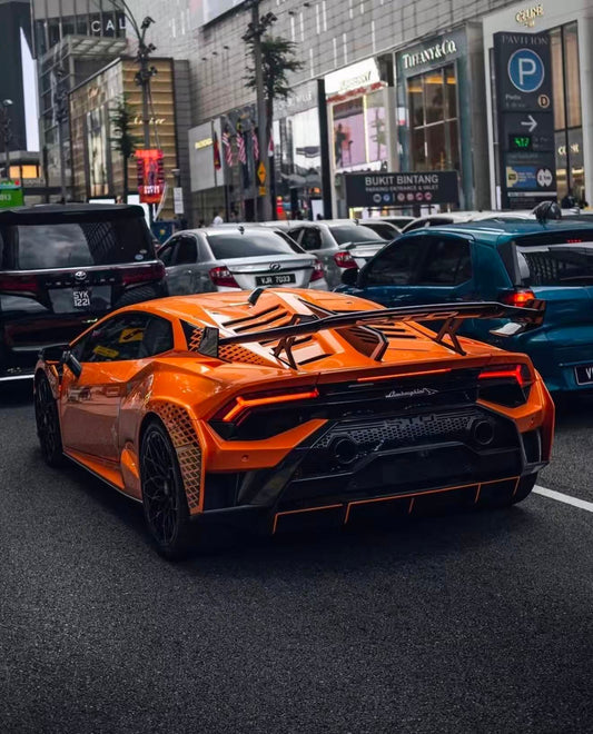 Lamborghini Huracan STO 2021 2022 2023 2024 with Aftermarket Parts - 1:1 STO OEM Style Rear Diffuser Pre-preg Carbon Fiber / FRP from Aero Republic