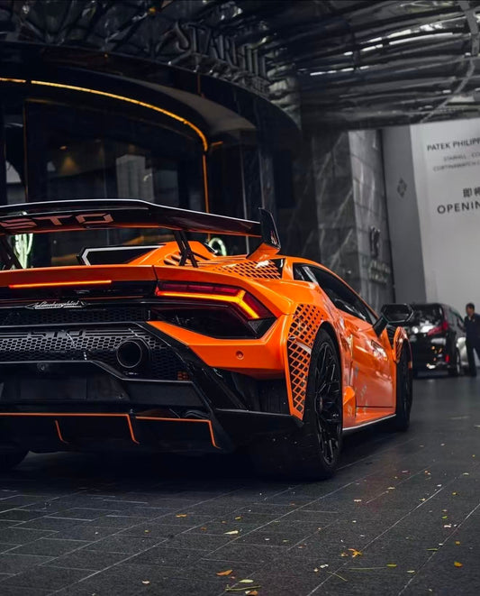 Lamborghini Huracan STO 2021 2022 2023 2024 with Aftermarket Parts - 1:1 STO OEM Style Rear Diffuser Pre-preg Carbon Fiber / FRP from Aero Republic