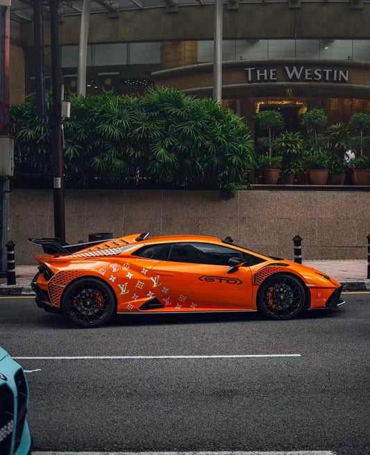 Lamborghini Huracan LP580 LP610 Evo RWD AWD Tecnica Performante STO Sterrato 2015 2016 2017 2018 2019 2020 2021 2022 2023 2024 with Aftermarket Parts - 1:1 STO OEM Style Rear Fenders & Rear Engine Trunk deck Lid & Rear Fenders Intake Pipe Pre-preg Carbon Fiber / FRP from Aero Republic