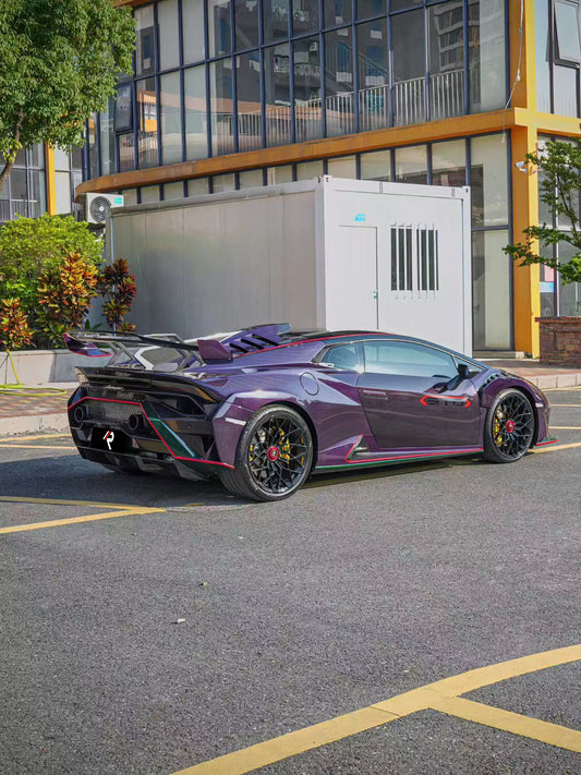 Lamborghini Huracan STO 2021 2022 2023 2024 with Aftermarket Parts - 1:1 STO OEM Style Rear Diffuser Pre-preg Carbon Fiber / FRP from Aero Republic