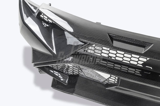 Lamborghini Huracan Tecnica Performante Evo 2015 2016 2017 2018 2019 2020 2021 2022 2023 2024 with Aftermarket Parts - Tecnica Style Rear Bumper & Diffuser Dry Pre-preg Carbon Fiber from Aero Republic