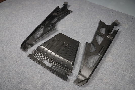 Aero Republic Engine Bay Panels for Lamborghini Huracan Tecnica Performante Evo LP610 LP580 2015-2024 Dry Pre-preg Carbon Fiber