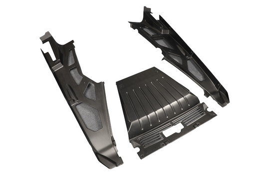 Lamborghini Huracan Tecnica Performante Evo LP610 LP580 2015 2016 2017 2018 2019 2020 2021 2022 2023 2024 with Aftermarket Parts - Engine Bay Panels Dry Pre-preg Carbon Fiber from Aero Republic