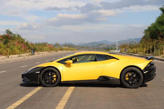 Lamborghini Huracan Tecnica Performante Evo LP610 LP580 2015 2016 2017 2018 2019 2020 2021 2022 2023 2024 with Aftermarket Parts - Man Style Side Skirts Dry Pre-preg Carbon Fiber from Aero Republic