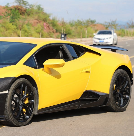 Lamborghini Huracan Tecnica Performante Evo LP610 LP580 2015 2016 2017 2018 2019 2020 2021 2022 2023 2024 with Aftermarket Parts - Man Style Side Skirts Dry Pre-preg Carbon Fiber from Aero Republic