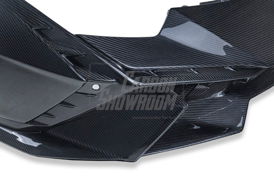 Lamborghini Huracan Tecnica Performante Evo LP610 LP580 2015 2016 2017 2018 2019 2020 2021 2022 2023 2024 with Aftermarket Parts - Tecnica Style Front Bumper Dry Pre-preg Carbon Fiber from Aero Republic