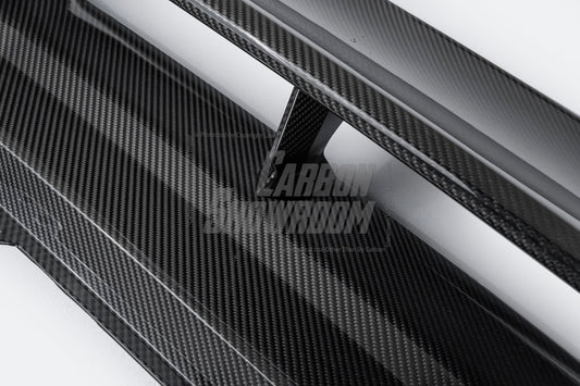 Lamborghini Huracan Tecnica Performante Evo LP610 LP580 2015 2016 2017 2018 2019 2020 2021 2022 2023 2024 with Aftermarket Parts - Vor V2 Style Rear Wing Dry Pre-preg Carbon Fiber from Aero Republic