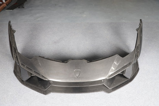 Lamborghini Huracan Tecnica Performante Evo LP610 LP580 2015 2016 2017 2018 2019 2020 2021 2022 2023 2024 with Aftermarket Parts - Tecnica Style Front Bumper Dry Pre-preg Carbon Fiber from Aero Republic