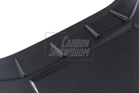 Lamborghini Huracan Tecnica Performante Evo LP610 LP580 2015 2016 2017 2018 2019 2020 2021 2022 2023 2024 with Aftermarket Parts - Tecnica Style Hood Dry Pre-preg Carbon Fiber from Aero Republic