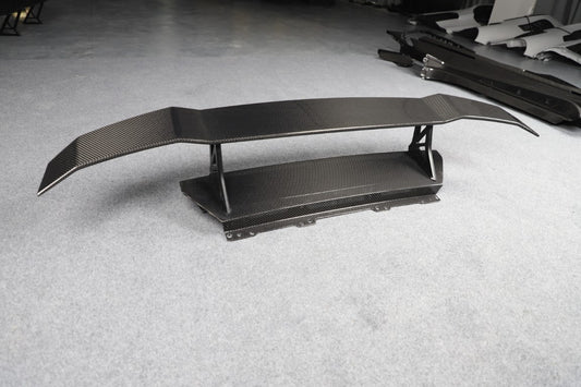 Lamborghini Huracan Tecnica Performante Evo LP610 LP580 2015 2016 2017 2018 2019 2020 2021 2022 2023 2024 with Aftermarket Parts - Vor V1 Style Rear Wing Dry Pre-preg Carbon Fiber from Aero Republic