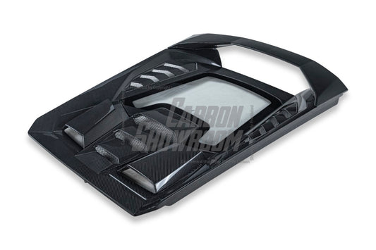 Lamborghini Huracan Tecnica Performante Evo LP610 LP580 2015 2016 2017 2018 2019 2020 2021 2022 2023 2024 with Aftermarket Parts - Tecnica Style Engine Hatch Dry Pre-preg Carbon Fiber from Aero Republic