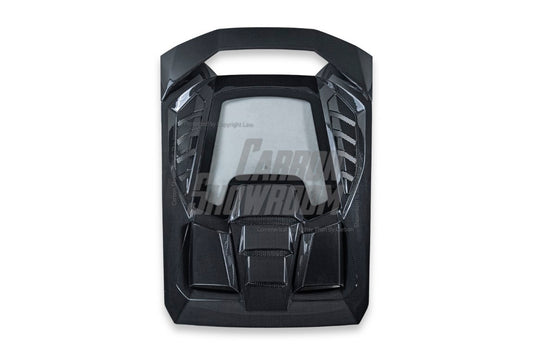 Lamborghini Huracan Tecnica Performante Evo LP610 LP580 2015 2016 2017 2018 2019 2020 2021 2022 2023 2024 with Aftermarket Parts - Tecnica Style Engine Hatch Dry Pre-preg Carbon Fiber from Aero Republic