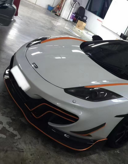 Lamborghini MP4-12C 2012 2013 2014 with Aftermarket Parts - DMC Style Front Lip Carbon Fiber from Aero Republic