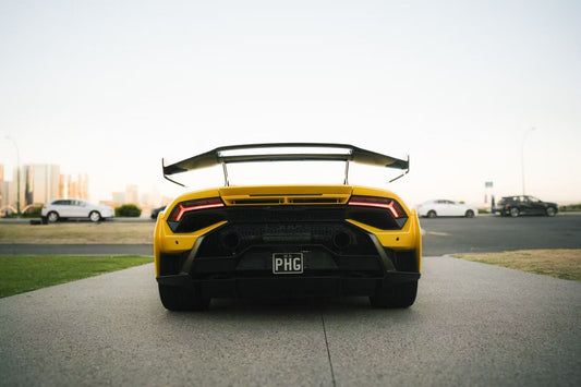 Lamborghini Huracan LP580 LP610 Evo RWD AWD Tecnica Performante STO Sterrato 2015 2016 2017 2018 2019 2020 2021 2022 2023 2024 with Aftermarket Parts - 1:1 STO OEM Style Rear Fenders & Rear Engine Trunk deck Lid & Rear Fenders Intake Pipe Pre-preg Carbon Fiber / FRP from Aero Republic