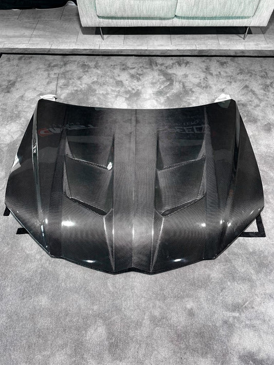 Lamborghini Urus 2019 2020 2021 2022 2023 2024 with Aftermarket Parts - M Style Hood Bonnet Pre-preg Carbon Fiber from Aero Republic