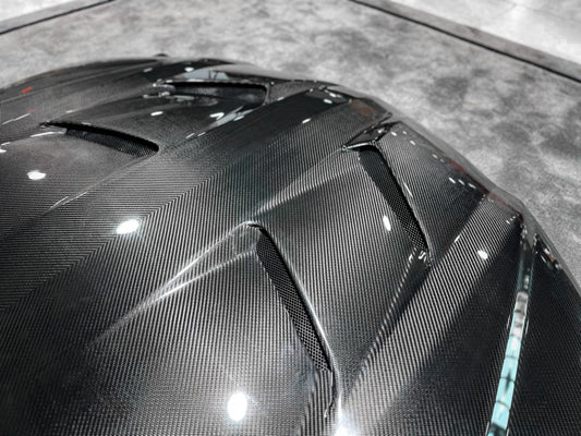 Lamborghini Urus 2019 2020 2021 2022 2023 2024 with Aftermarket Parts - M Style Hood Bonnet Pre-preg Carbon Fiber from Aero Republic