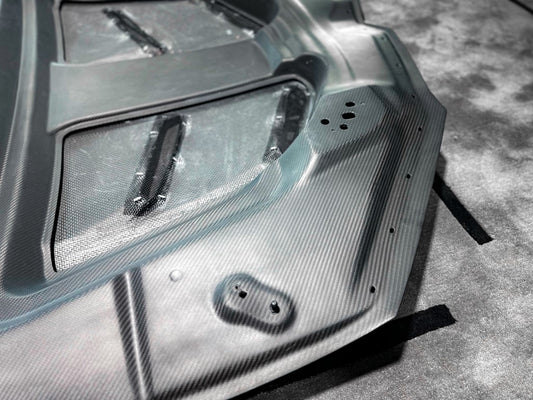 Lamborghini Urus 2019 2020 2021 2022 2023 2024 with Aftermarket Parts - M Style Hood Bonnet Pre-preg Carbon Fiber from Aero Republic