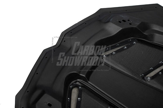 Lamborghini Urus 2019 2020 2021 2022 2023 2024 with Aftermarket Parts - M Style Hood Bonnet Pre-preg Carbon Fiber from Aero Republic