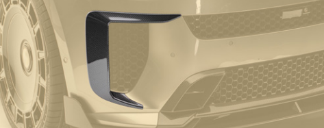 Land Rover Range Rover Sport SV L461 2024-ON with Aftermarket Parts - Msry Style Front Bumper Side Vents Air Intakes Cover Trims Dry Pre-preg Carbon Fiber from Aero Republic
