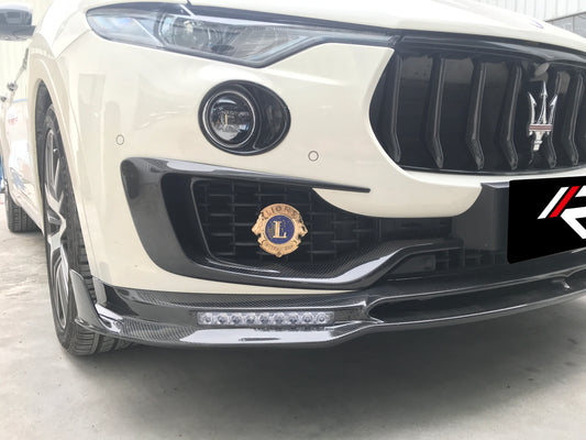 Maserati Levante Base Lusso GranLusso GranSport GT Ultima GTS Modena Tributo Trofeo 2017 2018 2019 2020 2021 2022 2023 2024 with Aftermarket Parts - Vertical & Horizontal Grill Insert Trim Replacement Pre-preg Carbon Fiber from Aero Republic