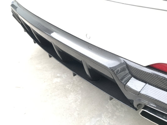 Maserati Levante Base Lusso GranLusso GranSport GT Ultima GTS Modena Tributo Trofeo 2017 2018 2019 2020 2021 2022 2023 2024 with Aftermarket Parts - Rear Diffuser (with Tips) Pre-preg Carbon Fiber / FRP from Aero Republic