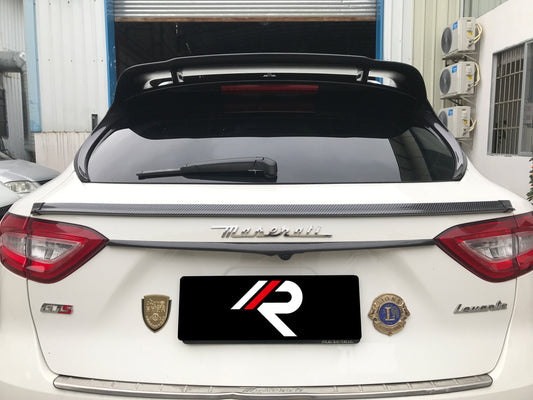 Maserati Levante Base Lusso GranLusso GranSport GT Ultima GTS Modena Tributo Trofeo 2017 2018 2019 2020 2021 2022 2023 2024 with Aftermarket Parts - Rear Roof Spoiler Pre-preg Carbon Fiber / FRP from Aero Republic