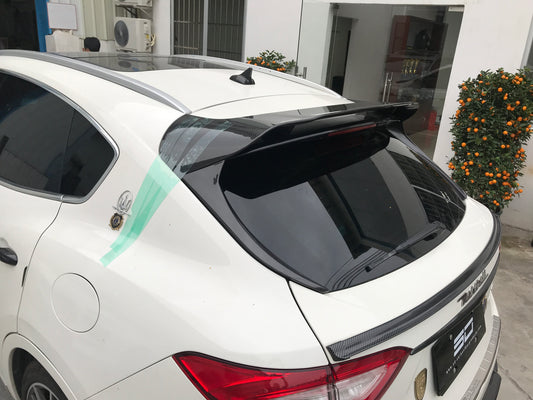 Maserati Levante Base Lusso GranLusso GranSport GT Ultima GTS Modena Tributo Trofeo 2017 2018 2019 2020 2021 2022 2023 2024 with Aftermarket Parts - Rear Roof Spoiler Pre-preg Carbon Fiber / FRP from Aero Republic