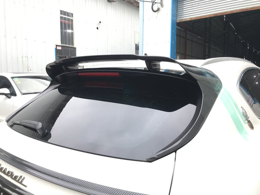 Maserati Levante Base Lusso GranLusso GranSport GT Ultima GTS Modena Tributo Trofeo 2017 2018 2019 2020 2021 2022 2023 2024 with Aftermarket Parts - Rear Roof Spoiler Pre-preg Carbon Fiber / FRP from Aero Republic