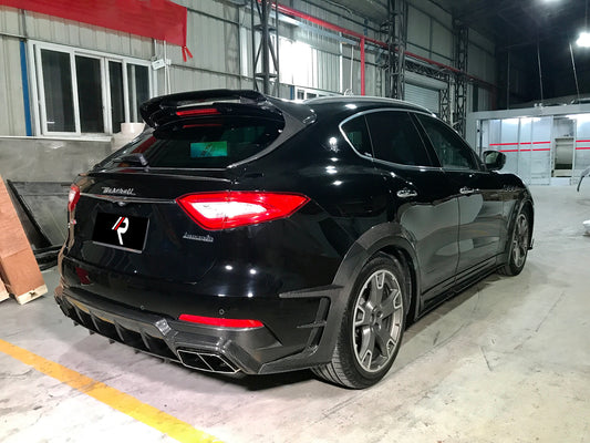 Maserati Levante Base Lusso GranLusso GranSport GT Ultima GTS Modena Tributo Trofeo 2017 2018 2019 2020 2021 2022 2023 2024 with Aftermarket Parts - Trunk Styling Pre-preg Carbon Fiber from Aero Republic