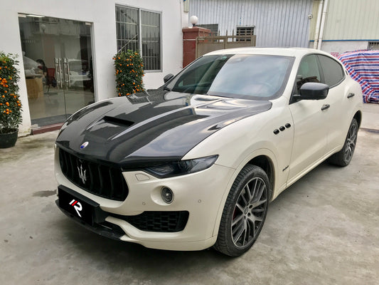 Maserati Levante Base Lusso GranLusso GranSport GT Ultima GTS Modena Tributo Trofeo 2017 2018 2019 2020 2021 2022 2023 2024 with Aftermarket Parts - Hood Pre-preg Carbon Fiber / FRP from Aero Republic