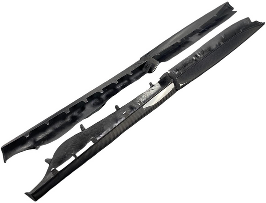McLaren 540C 570S 570GT 2016 2017 2018 2019 2020 with Aftermarket Parts - GT4 Style Side Skirts Carbon Fiber from Aero Republic