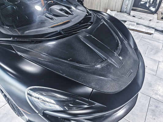 Aero Republic McLaren 540C 570S 570GT 600LT Senna Style Carbon Fiber Hood Bonnet - Performance SpeedShop