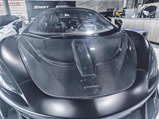 Aero Republic McLaren 540C 570S 570GT 600LT Senna Style Carbon Fiber Hood Bonnet - Performance SpeedShop