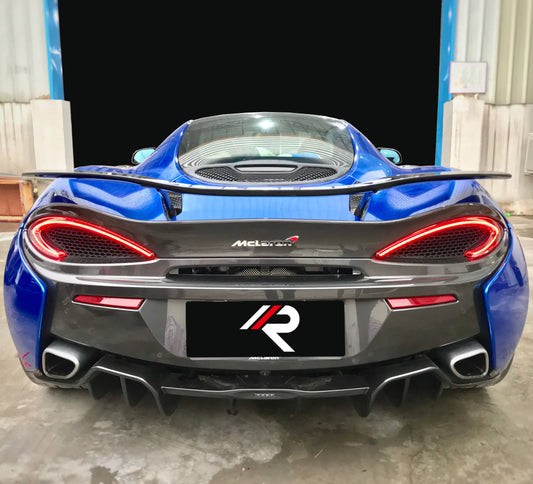 McLaren 540C 570S 570GT 2016 2017 2018 2019 2020 with Aftermarket Parts - OEM Replacement Rear Diffuser Pre-preg Carbon Fiber / FRP from Aero Republic