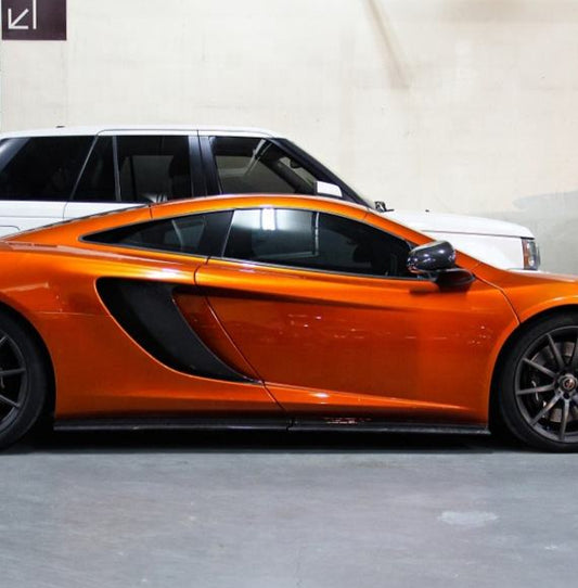 McLaren 650S MP4-12C 2012 2013 2014 2015 2016 with Aftermarket Parts - RZA Style Side Skirts Carbon Fiber from Aero Republic