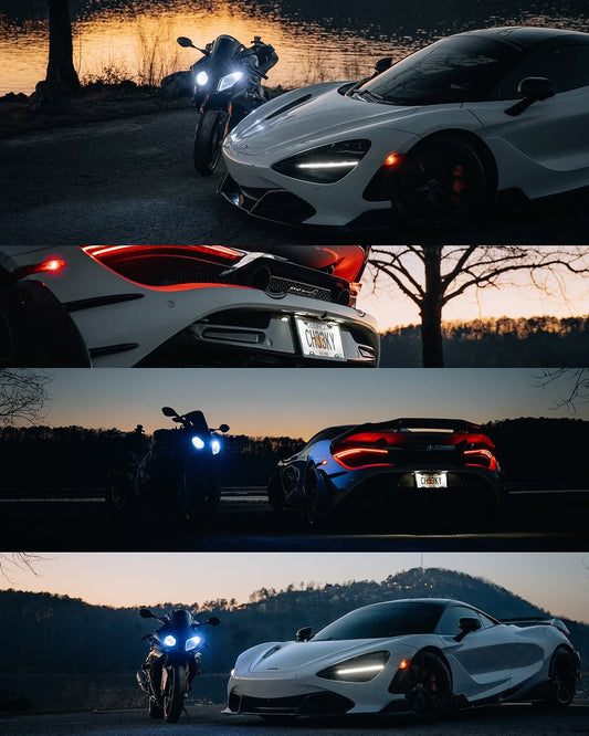 McLaren 720S 2018 2019 2020 2021 2022 2023 with Aftermarket Parts - RF Style Side Skirts Carbon Fiber from Aero Republic