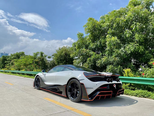 McLaren 720S 2018 2019 2020 2021 2022 2023 & 750S 2023-ON with Aftermarket Parts - Man Style Side Skirts Carbon Fiber / FRP from Aero Republic